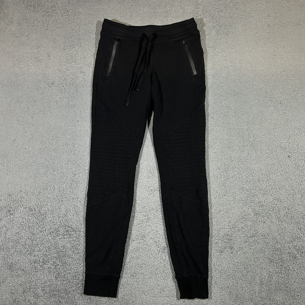 Alo Yoga Women’s Size XS Urban Moto Sweatpant Jogger Black #4007